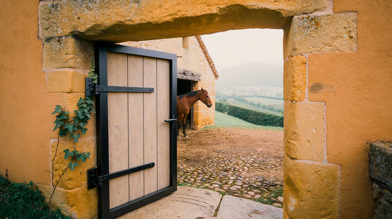 Entrée, Haras de Sureil, centre équestre à Chazelles-sur-Lyon
