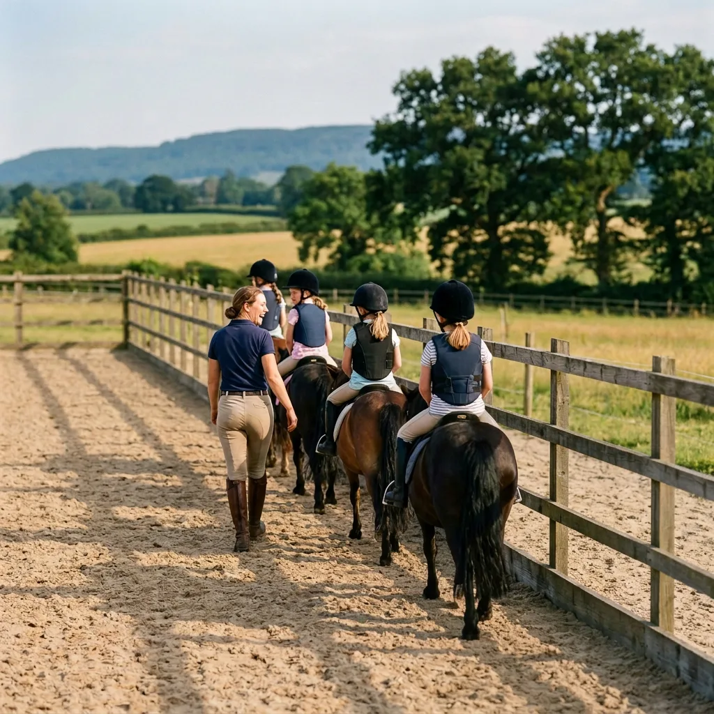 Cours de poney à Chazelles-sur-Lyon, Loire